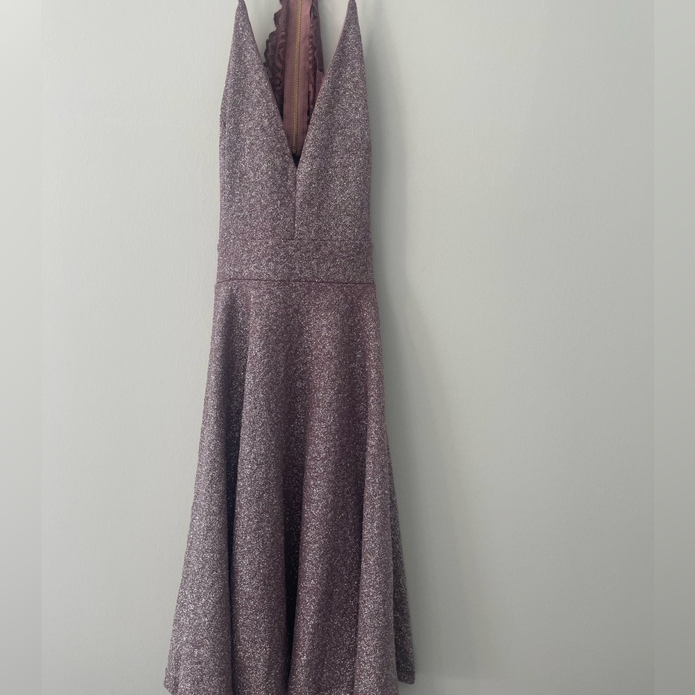 slim fit dress slacks Gigi Glitter Skater Dress